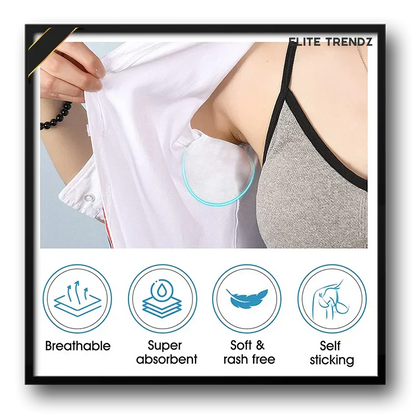 Elite Sweat Absorber Stain Proof Underarm Pads for Women & Men with Anti-Bacterial technology & Odour Control