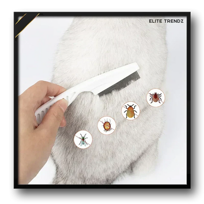 ELITE PET FLEA COMB- SAVE YOUR PETS FROM HARMFUL DISEASES CAUSED BY TICKS , PESTS , FOOD LEFTOVERS ETC.