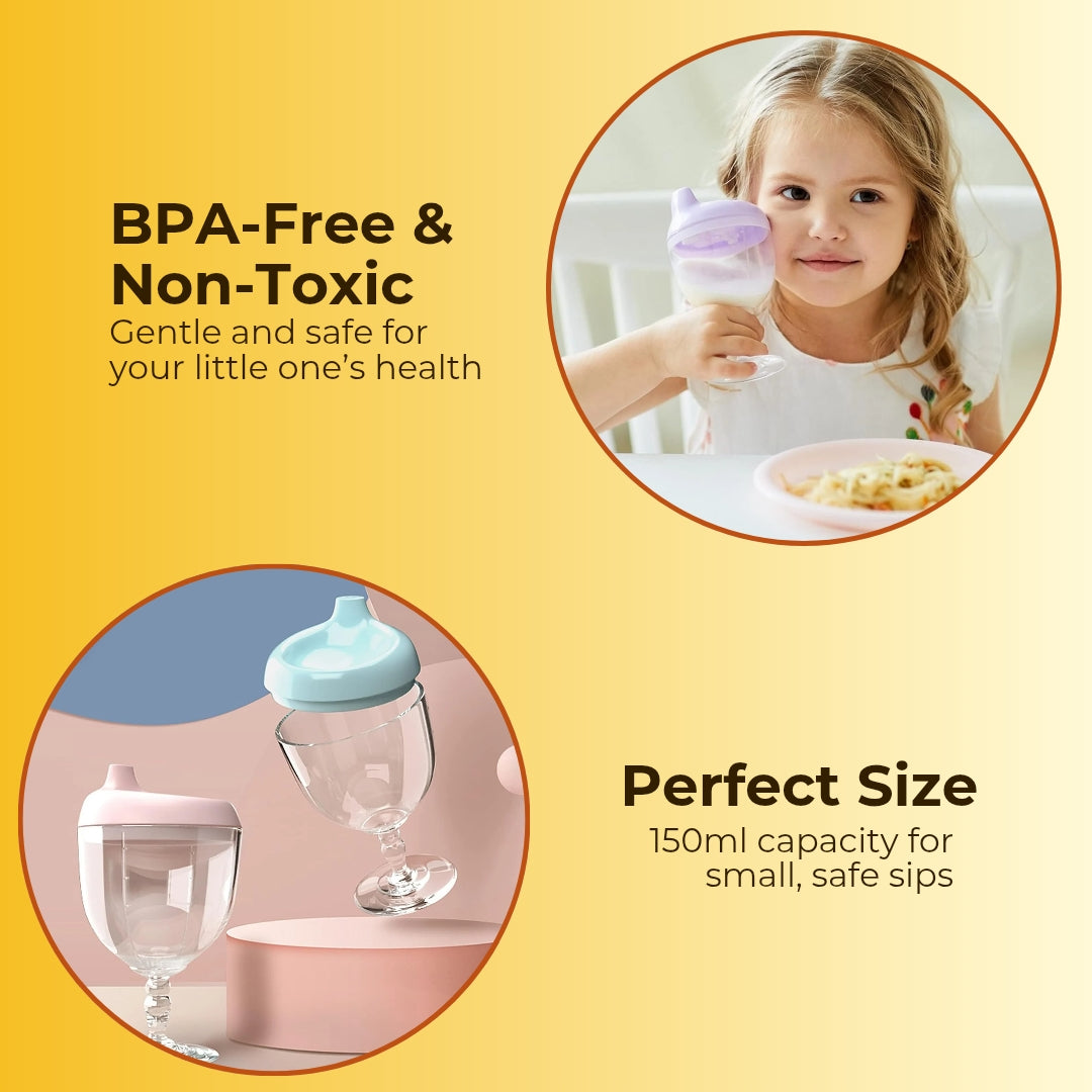 Baby Drinking Cup with Free Baby Feeder Spoon Bottle