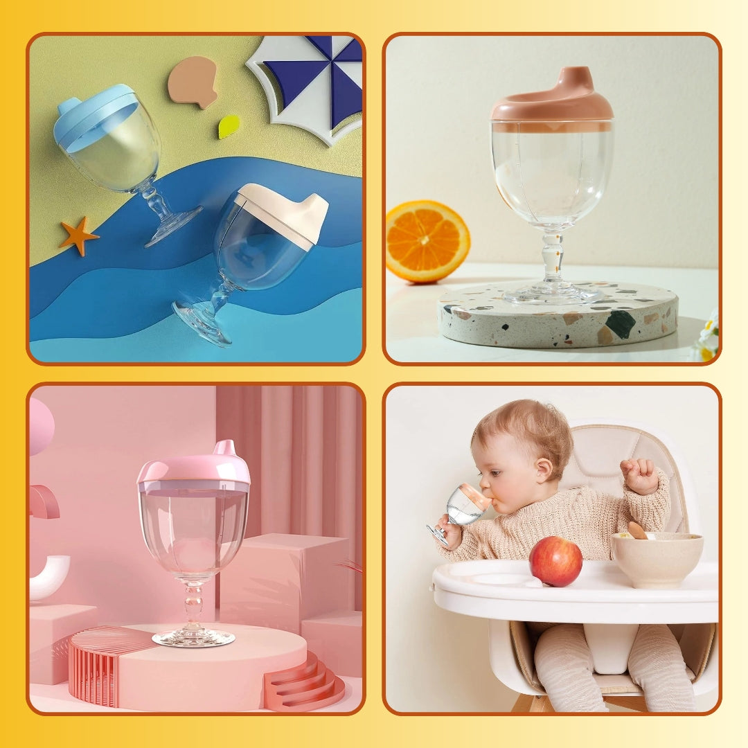 Baby Drinking Cup with Free Baby Feeder Spoon Bottle