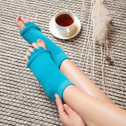 ELITEPRO™ Blue Cotton Foot Alignment Socks (FREE SIZE) - Realign, Relieve, and Rejuvenate Your Foot for Pain-Free Living