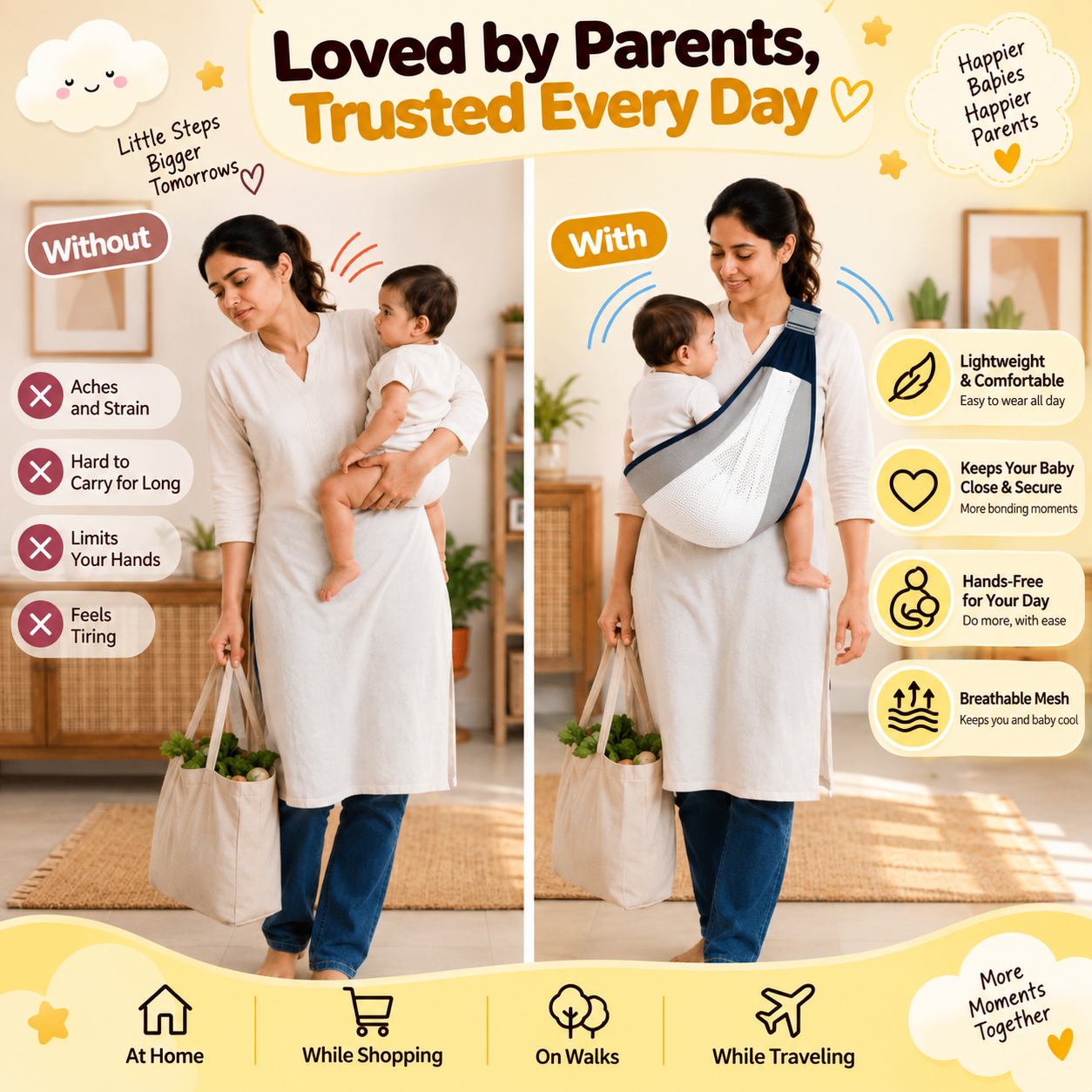 Baby Sling Carrier