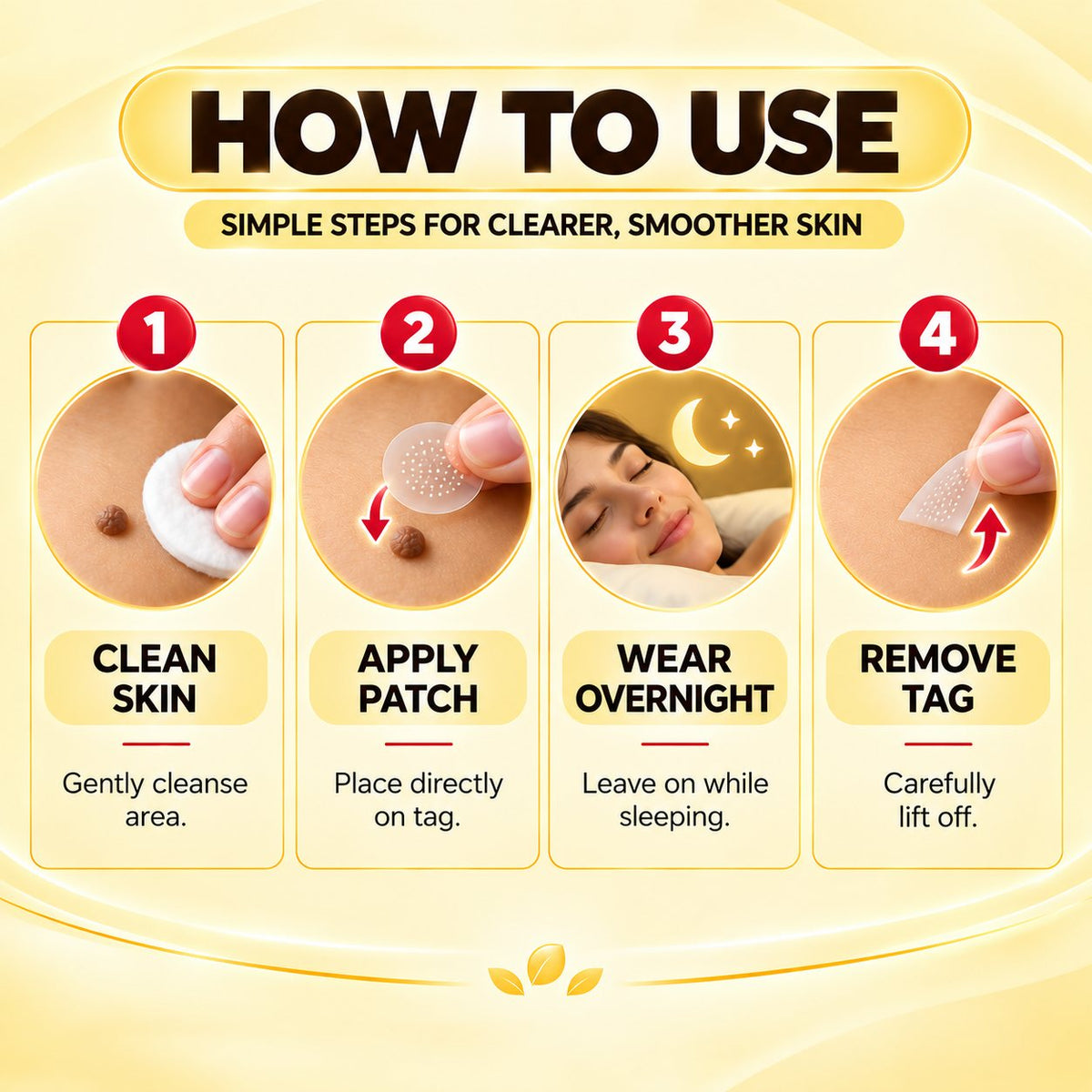 Elite India Clear Microneedle Skin Tag Patches - Pack Of 2