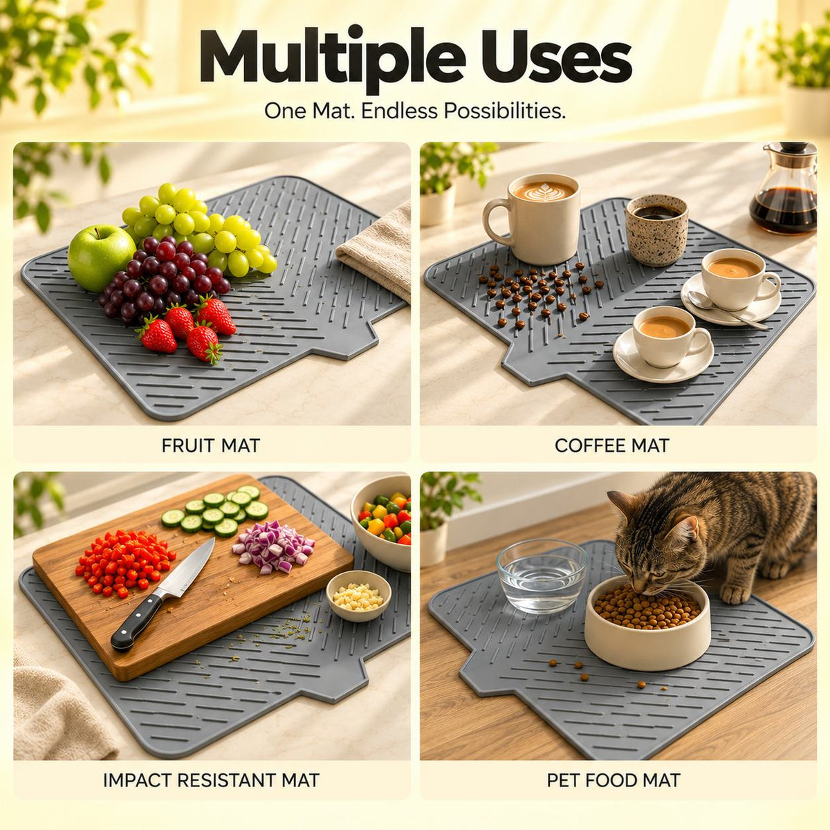 Elite Silicone Kitchen Drying Mat