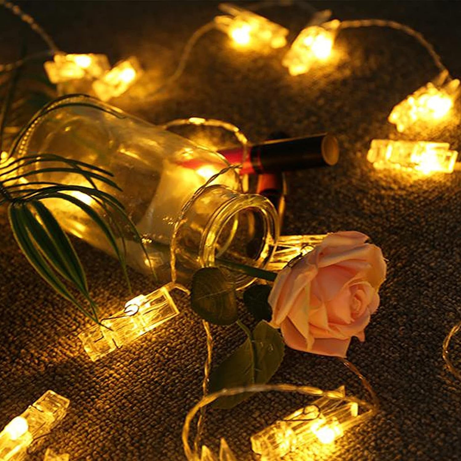 ELITEPRO™ Home 16 LED Photo Clip String Lights for Hanging Photos Cards