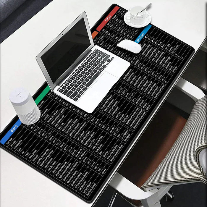 ELITEPRO™ 3-in-1 Anti-Slip Keyboard Pad | AI Tools | Excel & Microsoft Shortcut Keys | Productivity